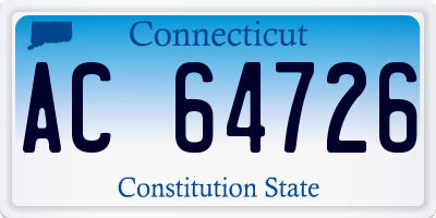 CT license plate AC64726