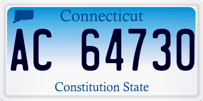 CT license plate AC64730