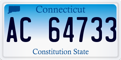 CT license plate AC64733