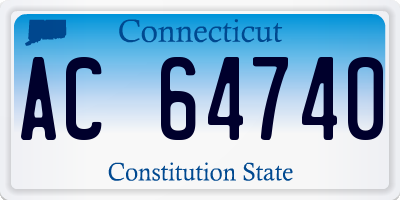 CT license plate AC64740