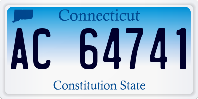 CT license plate AC64741