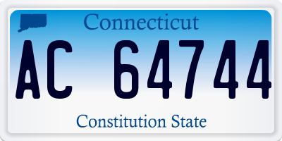 CT license plate AC64744