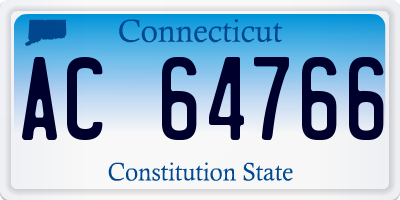 CT license plate AC64766