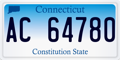 CT license plate AC64780