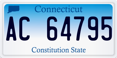 CT license plate AC64795