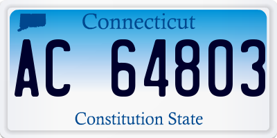 CT license plate AC64803
