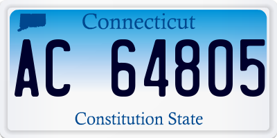 CT license plate AC64805