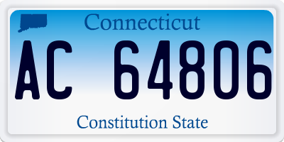 CT license plate AC64806