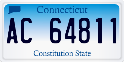 CT license plate AC64811