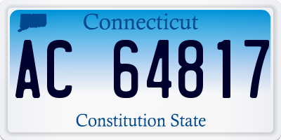 CT license plate AC64817