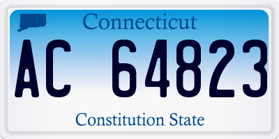 CT license plate AC64823