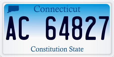 CT license plate AC64827