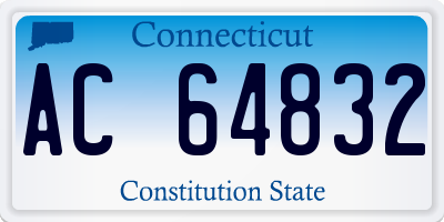 CT license plate AC64832