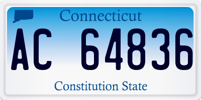 CT license plate AC64836