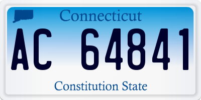 CT license plate AC64841