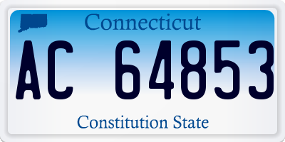 CT license plate AC64853