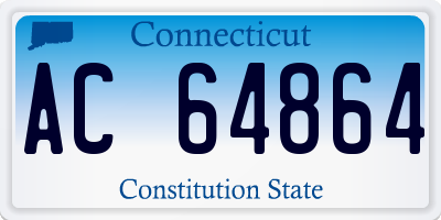 CT license plate AC64864