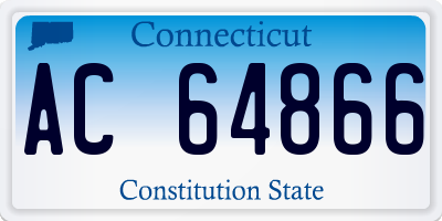 CT license plate AC64866