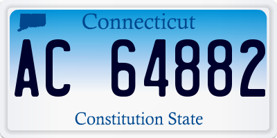 CT license plate AC64882