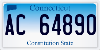 CT license plate AC64890