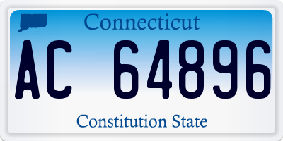 CT license plate AC64896