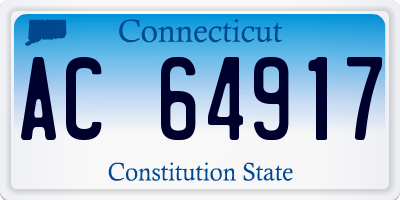 CT license plate AC64917