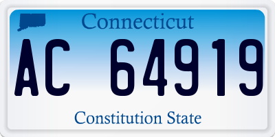 CT license plate AC64919