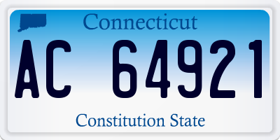 CT license plate AC64921