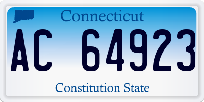 CT license plate AC64923