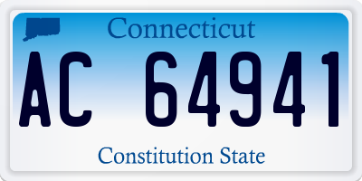 CT license plate AC64941