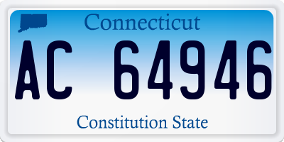 CT license plate AC64946