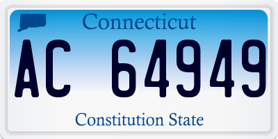 CT license plate AC64949