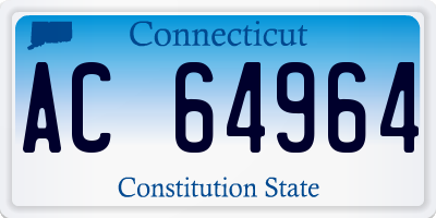 CT license plate AC64964