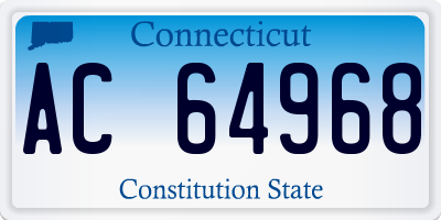 CT license plate AC64968