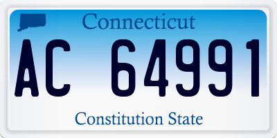 CT license plate AC64991