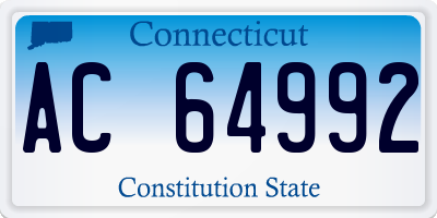 CT license plate AC64992