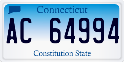 CT license plate AC64994