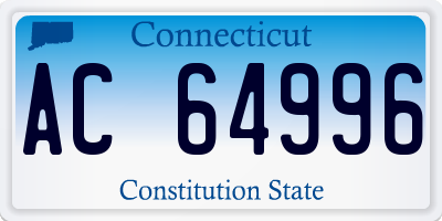 CT license plate AC64996