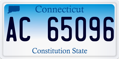 CT license plate AC65096