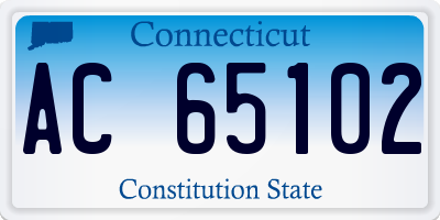CT license plate AC65102