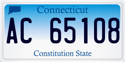 CT license plate AC65108