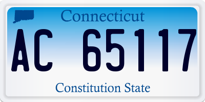 CT license plate AC65117