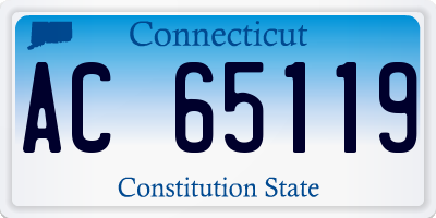 CT license plate AC65119