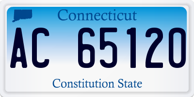 CT license plate AC65120