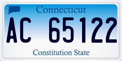 CT license plate AC65122