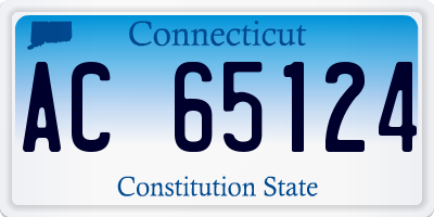 CT license plate AC65124