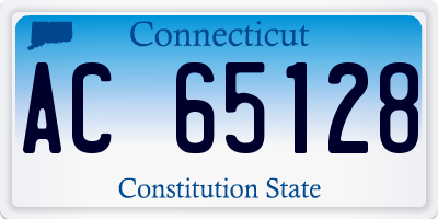 CT license plate AC65128