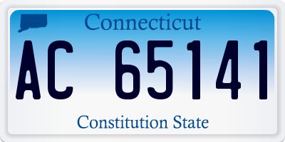CT license plate AC65141