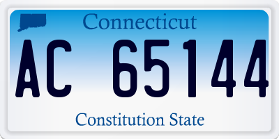 CT license plate AC65144