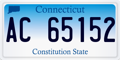 CT license plate AC65152